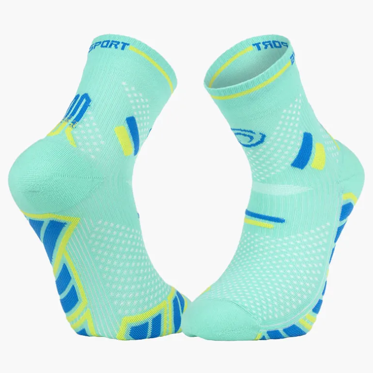 Chaussettes TRAIL ULTRA MID Turquoise/Bleu