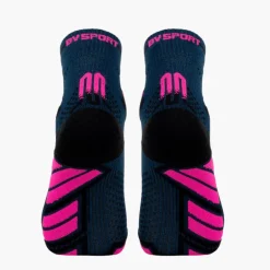 Chaussettes TRAIL ULTRA MID Bleu/Rose