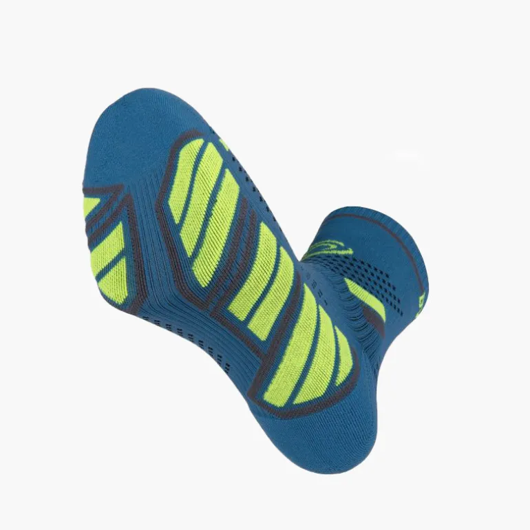 Chaussettes TRAIL ULTRA MID Bleu/Jaune