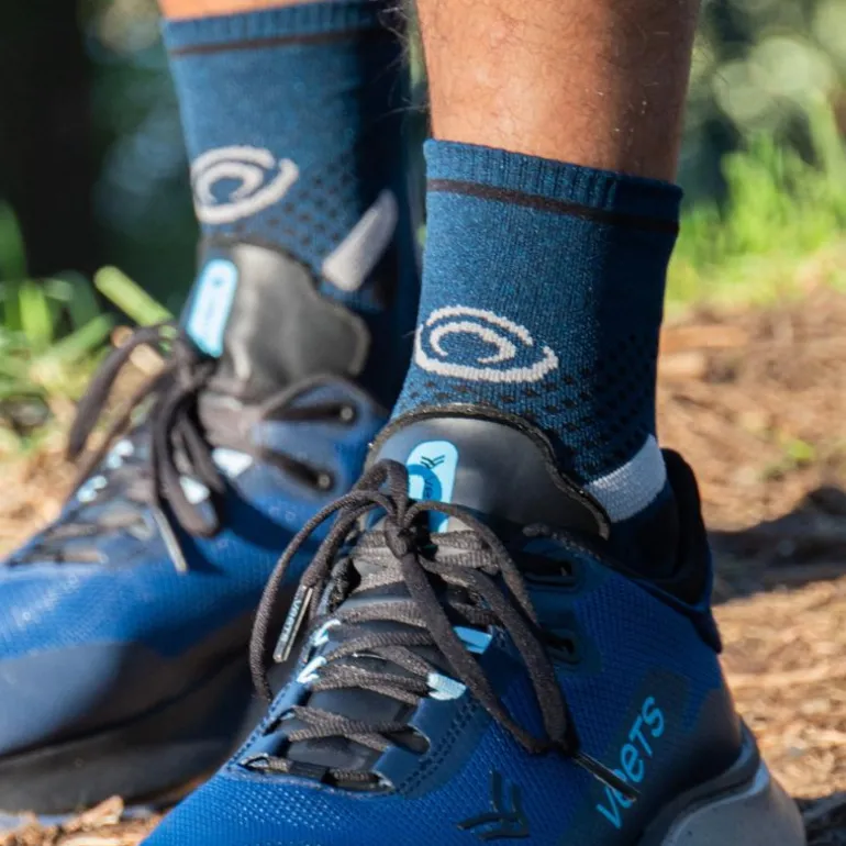 Chaussettes TRAIL ULTRA MID Bleu/Gris