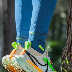 Chaussettes TRAIL ULTRA MID Bleu/Jaune