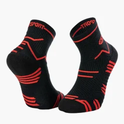Chaussettes TRAIL ULTRA noir-rouge