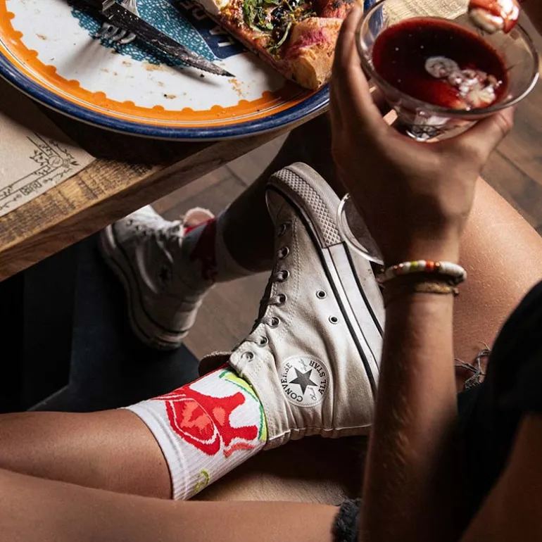 Chaussettes TRAIL ULTRA NUTRISOCKS Panna Cotta- Collector