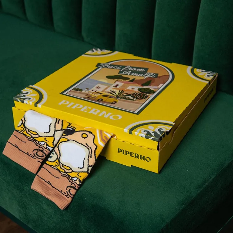 Chaussettes TRAIL ULTRA NUTRISOCKS Pizza 4 fromages - Collector
