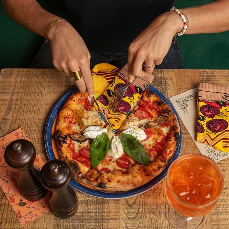 Chaussettes TRAIL ULTRA NUTRISOCKS Pizza Pepperoni - Collector