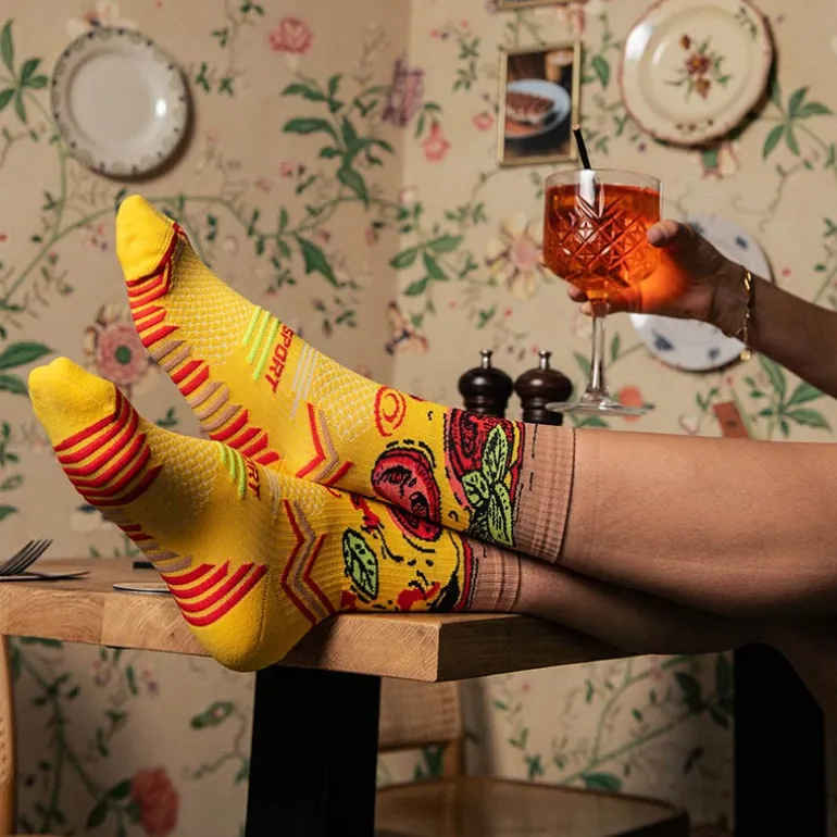 Chaussettes TRAIL ULTRA NUTRISOCKS Pizza Margherita - Collector
