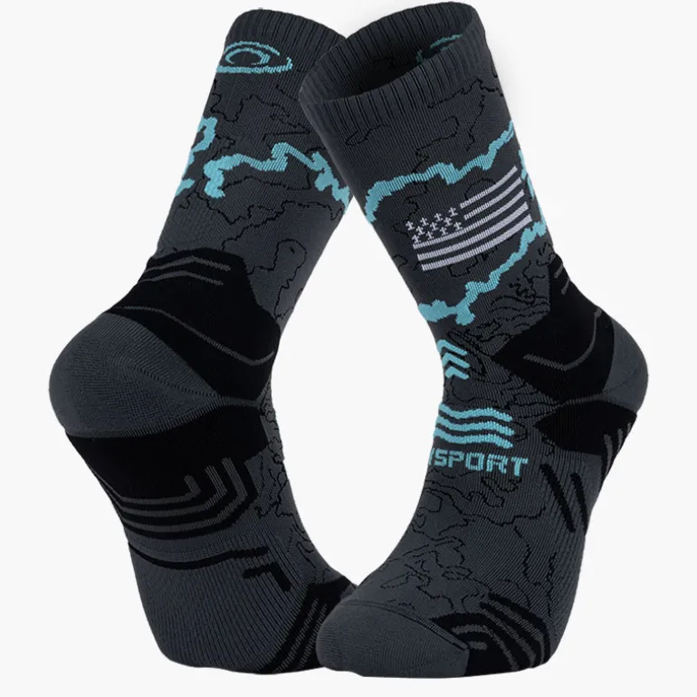 Chaussettes TREK COLLECTOR GR34 DOUANIERS HAUTE Gris/Noir