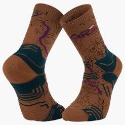 Chaussettes TREK COLLECTOR GR20 HAUTE Marron/Vert