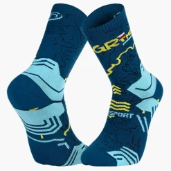 Chaussettes TREK COLLECTOR GR TMB HAUTE Bleu/Jaune