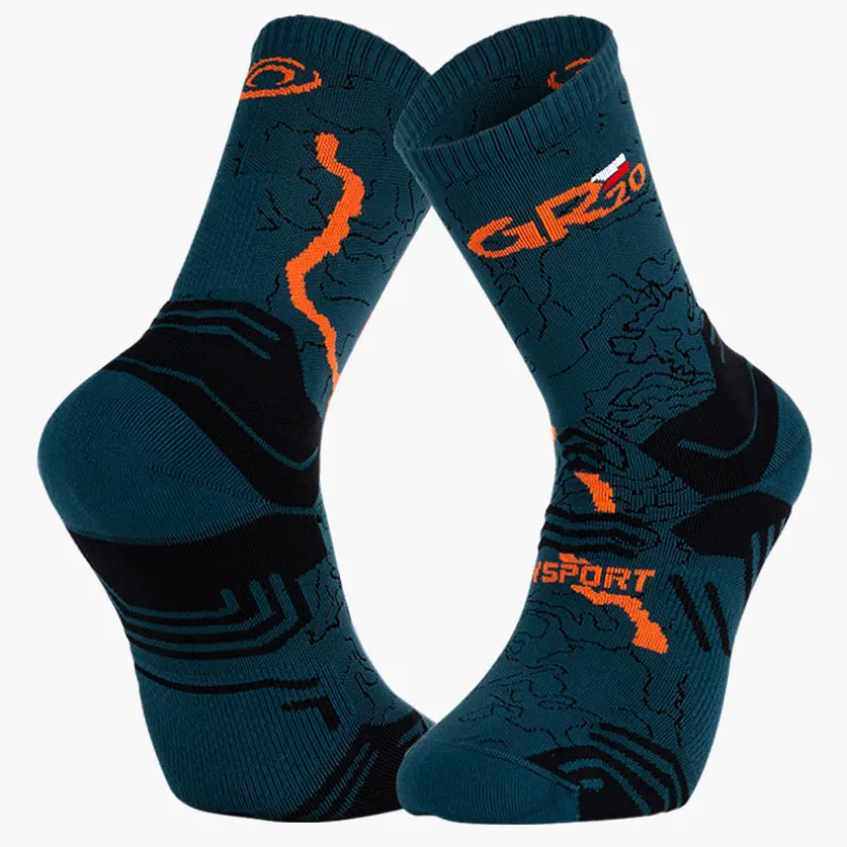 Chaussettes TREK COLLECTOR GR20 HAUTE Vert/Orange