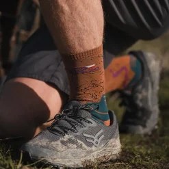 Chaussettes TREK COLLECTOR GR20 HAUTE Marron/Vert
