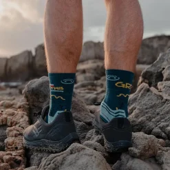 Chaussettes TREK COLLECTOR GR TMB HAUTE Bleu/Jaune