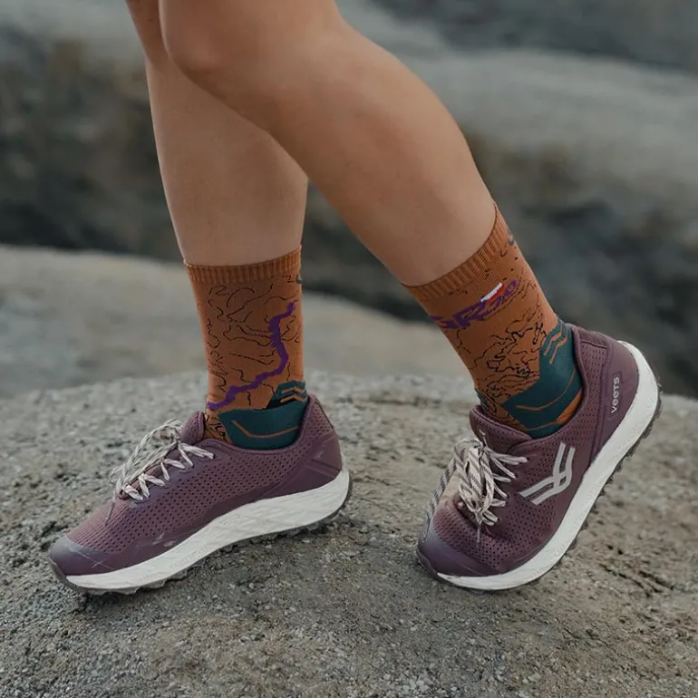 Chaussettes TREK COLLECTOR GR20 HAUTE Marron/Vert