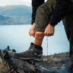 Chaussettes TREK COLLECTOR GR20 HAUTE Marron/Vert