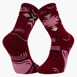 Chaussettes TREK GR Haute "LYOCELL" Aztec Bordeaux