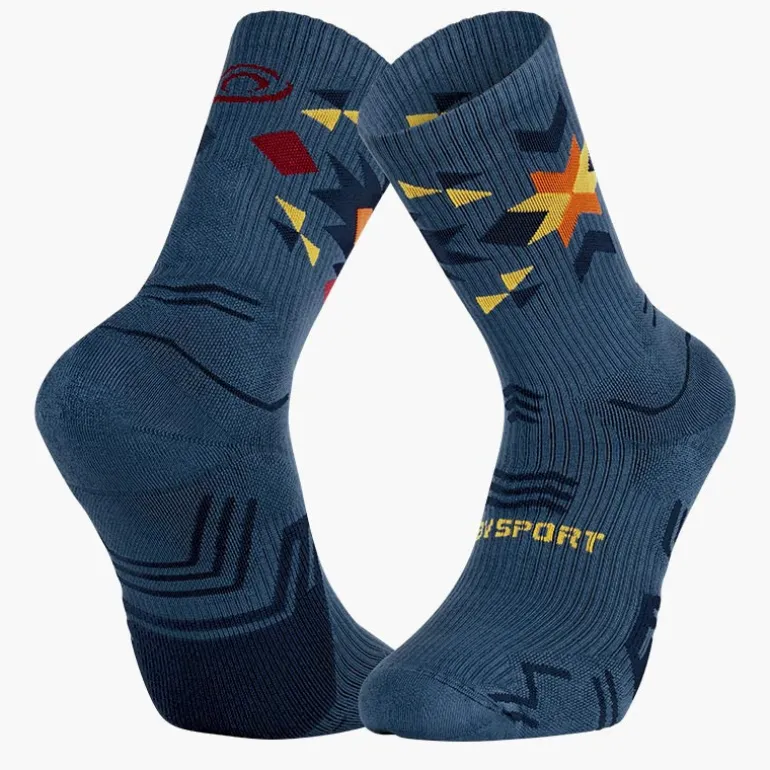 Chaussettes TREK GR Haute "LYOCELL" Aztec Bleu