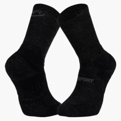Chaussettes TREK GR Haute "MERINOS" Noir/Gris