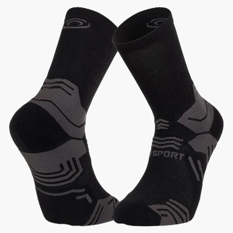 Chaussettes TREK GR HAUTE Noir/Gris