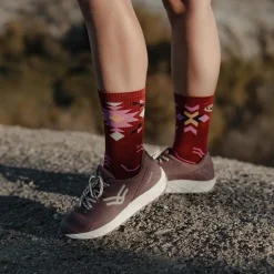 Chaussettes TREK GR Haute "LYOCELL" Aztec Bordeaux