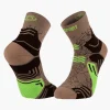 Chaussettes TREK GR MID Beige/Vert