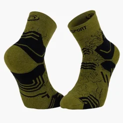 Chaussettes TREK GR MID "LYOCELL" Kaki/Noir