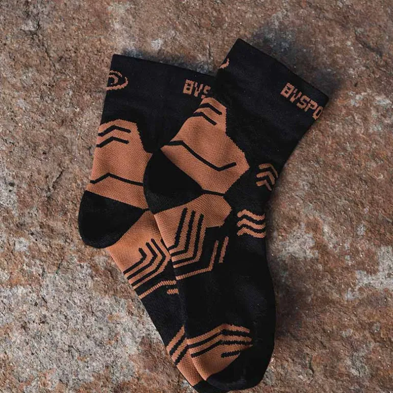 Chaussettes TREK GR MID "LYOCELL" Noir/Marron