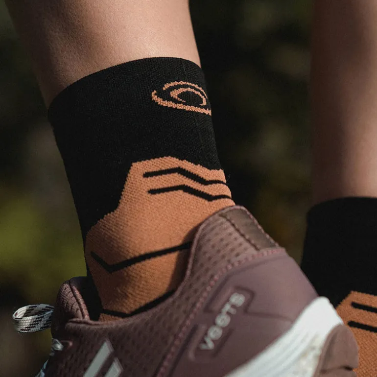 Chaussettes TREK GR MID "LYOCELL" Noir/Marron