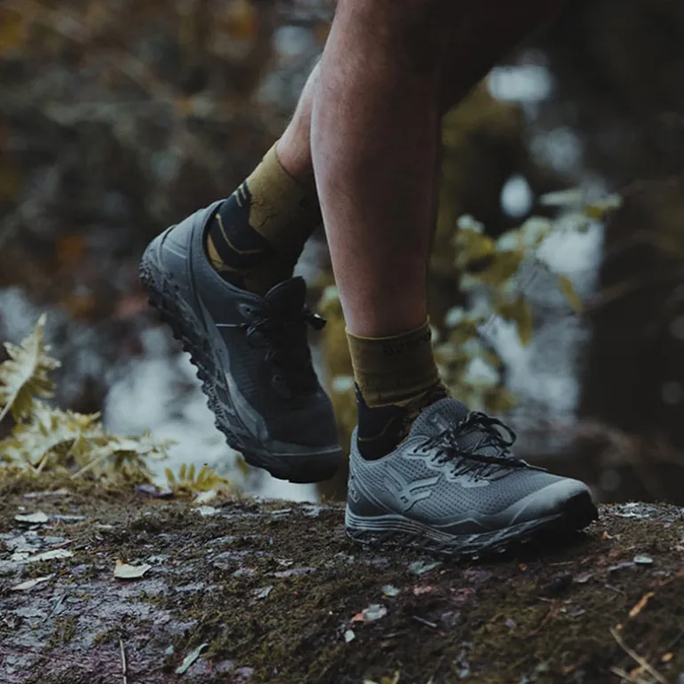 Chaussettes TREK GR MID "LYOCELL" Kaki/Noir