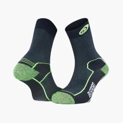 Double polyamide EVO noir/vert - Chaussettes randonnée