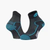 Double polyamide EVO noir/bleu - Socquettes randonnée