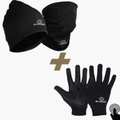 Pack hiver | Bonnet-tour de cou + gants tactiles noir