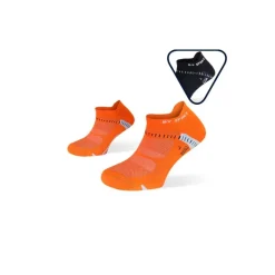 Pack x2 - Socquettes running ultra-courtes Light One orange-noir