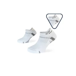 Pack x2 - Socquettes running ultra-courtes Light One blanc-blanc