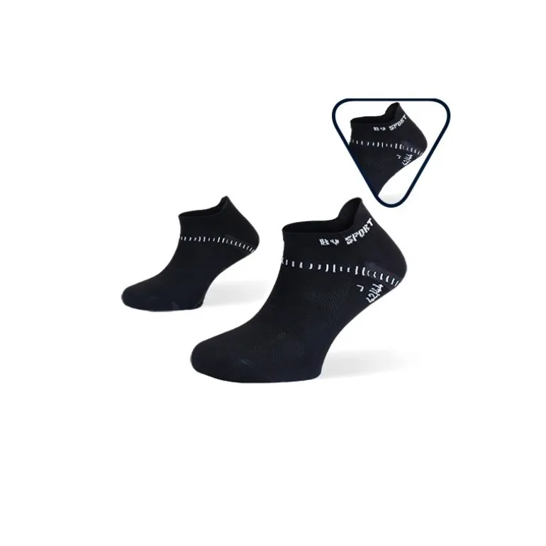 Pack x2 - Socquettes running ultra-courtes Light One noir-noir
