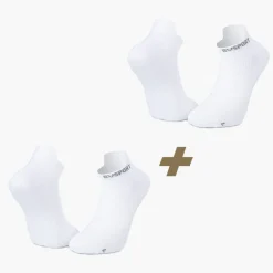 Pack x2 | Socquettes ultra-courtes running Light 3D blanc/blanc