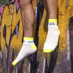 Socquettes Light Run Blanc/Jaune