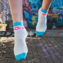 Socquettes Light Run Blanc/Turquoise
