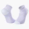 Socquettes RUN ELITE mauve-blanc