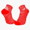 Socquettes RUN ELITE rouge-blanc