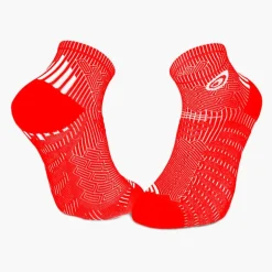Socquettes RUN ELITE rouge-blanc