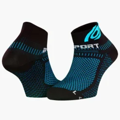 Socquettes running Light 3D noir/bleu