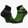 Socquettes running Light 3D noir/vert