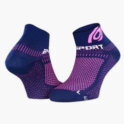 Socquettes running Light 3D bleu/rose