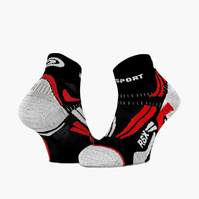 Socquettes running RSX EVO noir-rouge