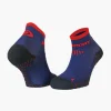 Socquettes SCR ONE EVO bleu nuit/rouge