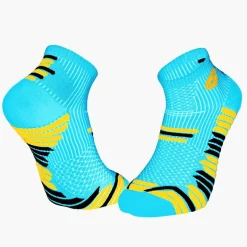 Socquettes TRAIL ELITE bleu/jaune