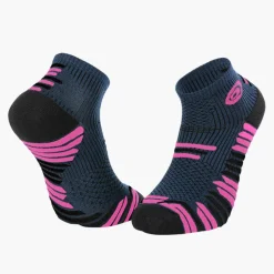 Socquettes TRAIL ELITE bleu-rose