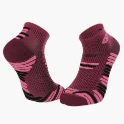 Socquettes TRAIL ELITE bordeaux-rose