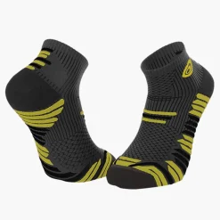 Socquettes TRAIL ELITE gris-jaune