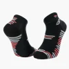 Socquettes TRAIL ELITE noir-corail